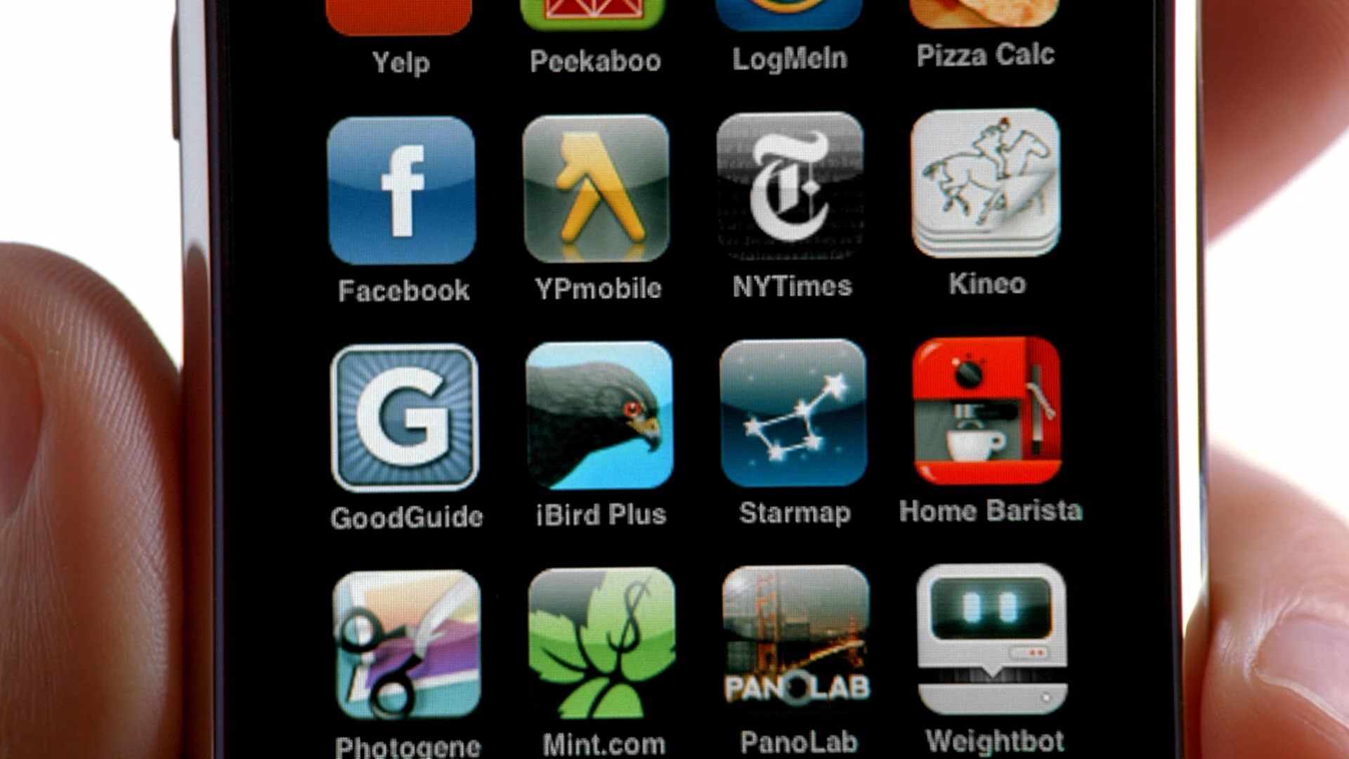 A still from an Apple ad, showing Kineo's app icon.